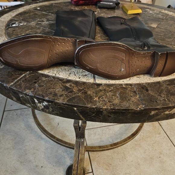 Franco Sarto Marsala Knee High Riiding Boot Black 7 NEW - Picture 4 of 6